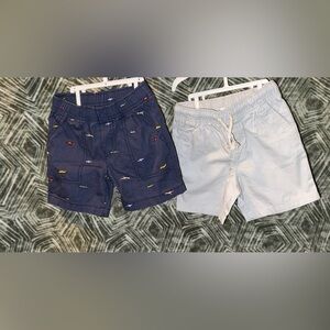 Carters Navy and Light Gray Kids Shorts Set of Two